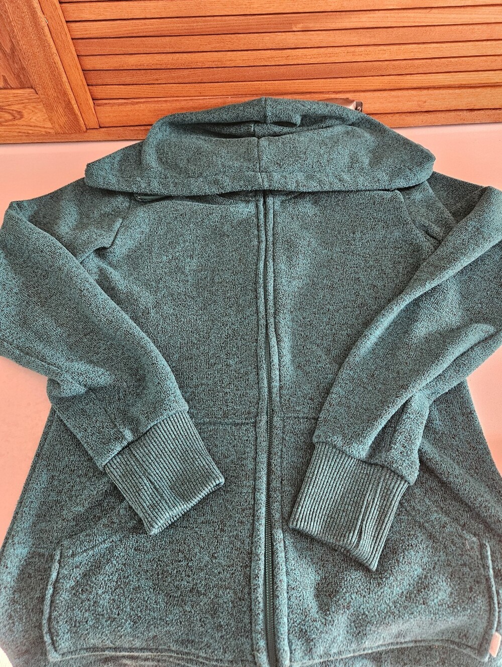 Women's Green Heathered "Minxy" Burton Fleece Zip Up